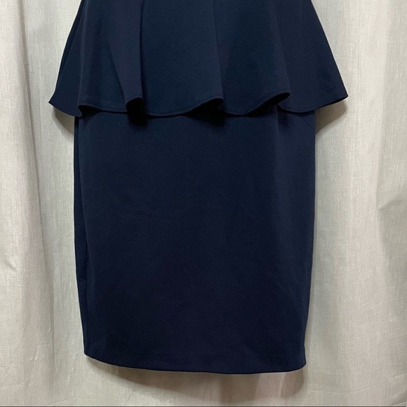 Aqua by Bloomingdales Peplum Dress WO-4135 in the color Ink - NWT, HTF color - Picture 8 of 16